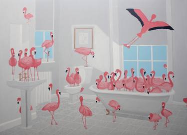 Flamingos In The Bathroom thumb