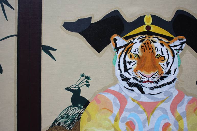 Original Surrealism Animal Painting by Lisa Ng