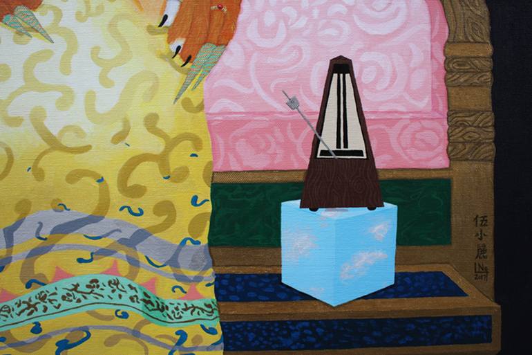 Original Surrealism Animal Painting by Lisa Ng