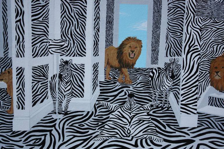 Original Surrealism Animal Painting by Lisa Ng