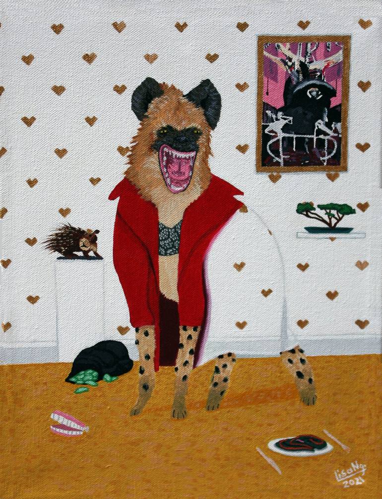 Hyena In An Invisible Red Blazer