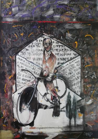 Original Bicycle Paintings by George Makris