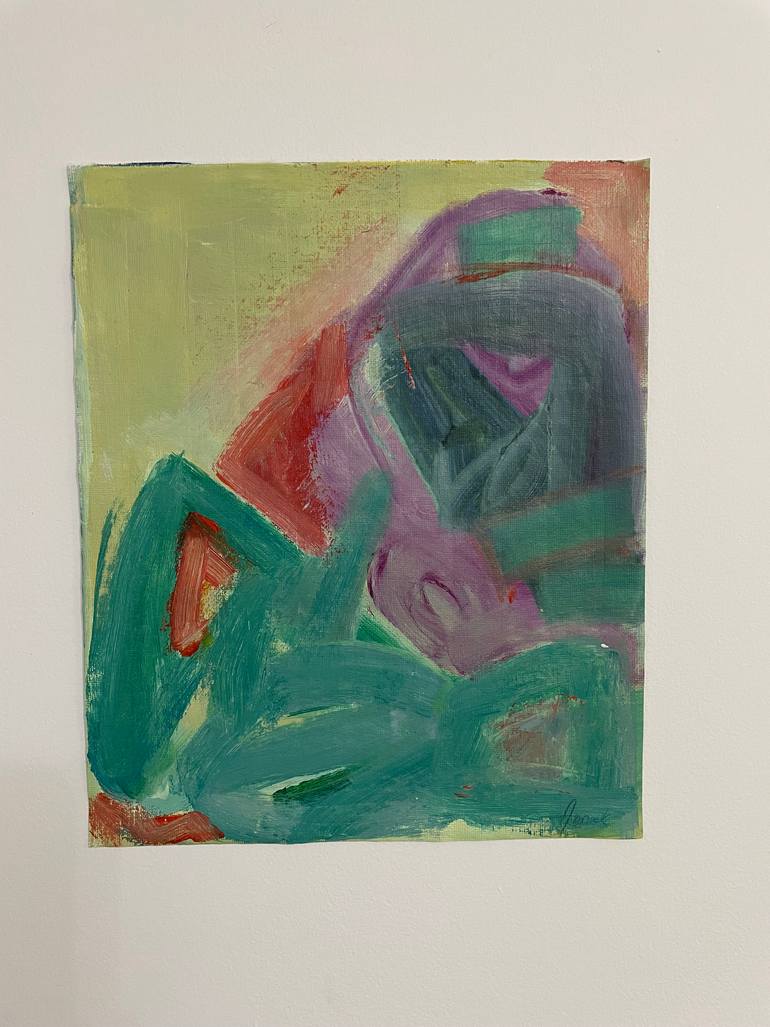 Original Abstract Expressionism Abstract Painting by Anniek Verholt