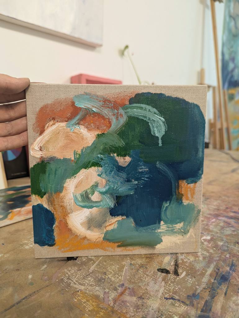 Original Abstract Expressionism Abstract Painting by Anniek Verholt
