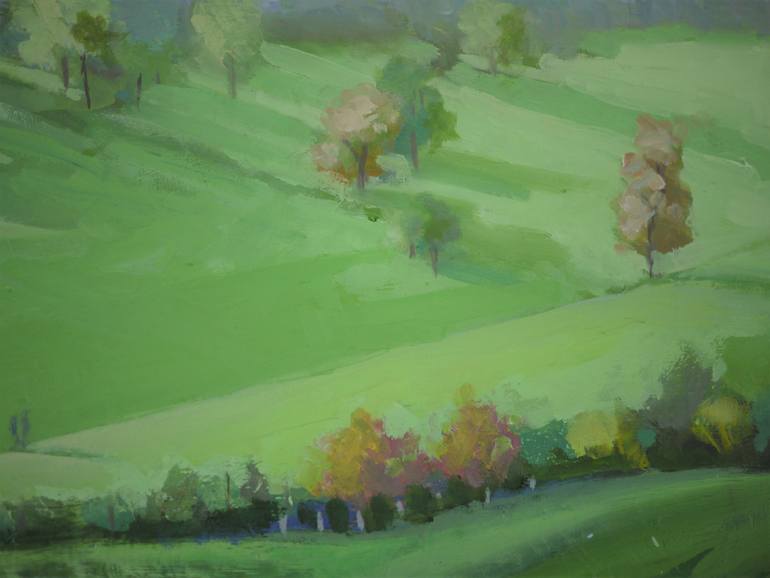 Original Figurative Landscape Painting by Jonathan Collins
