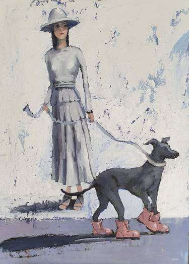 Original Dogs Paintings by Jonathan Collins