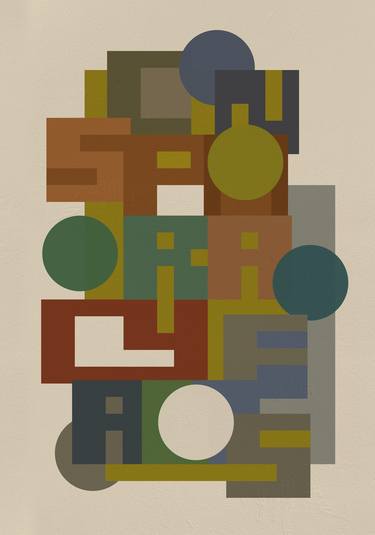 Print of Art Deco Geometric Mixed Media by Jack Smith