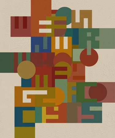 Print of Art Deco Geometric Printmaking by Jack Smith