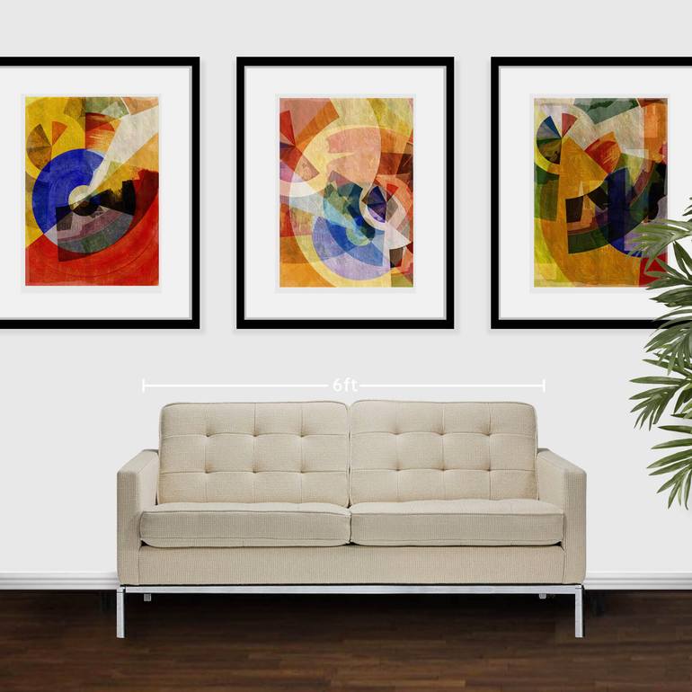 Original Abstract Expressionism Cities Collage by Jack Smith