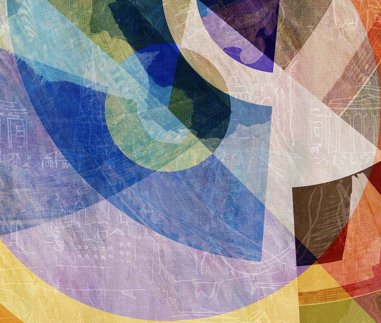 Original Abstract Expressionism Cities Collage by Jack Smith