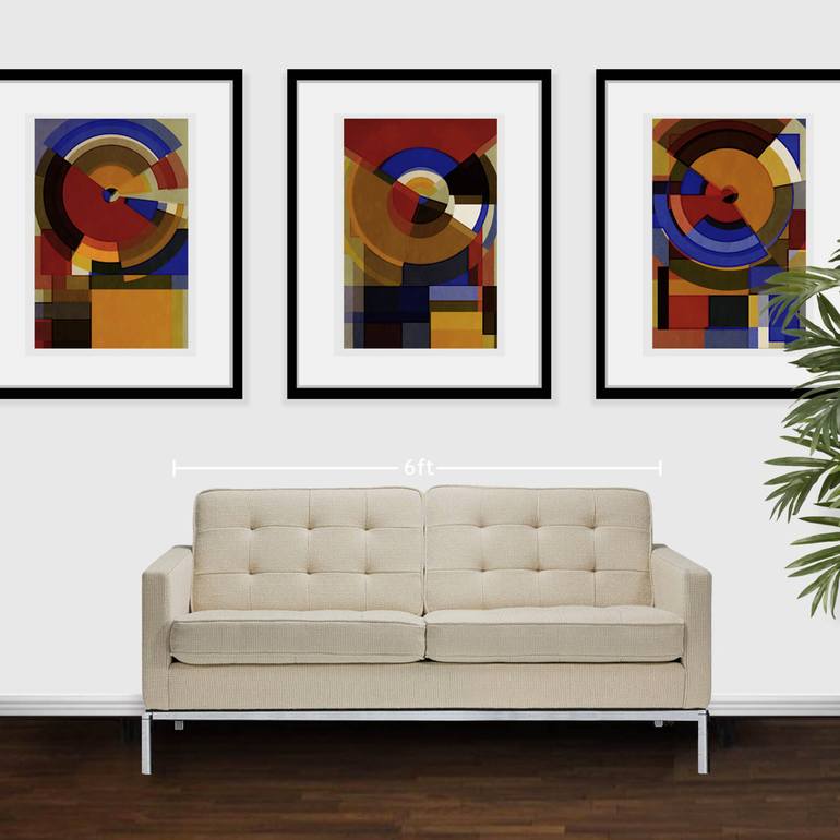 Original Art Deco Abstract Collage by Jack Smith