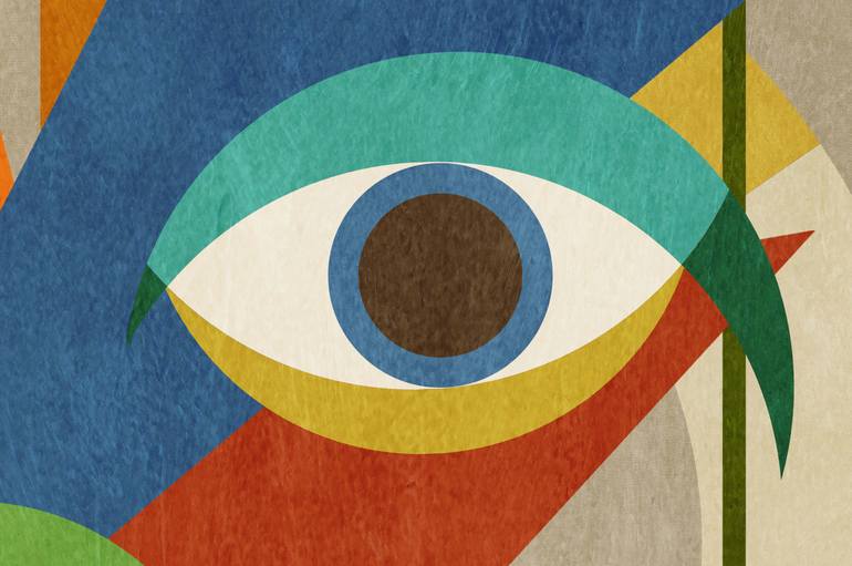 Original Abstract People Printmaking by Jack Smith