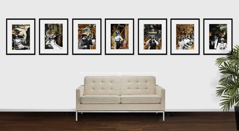 Original Surrealism Classical mythology Collage by Jack Smith