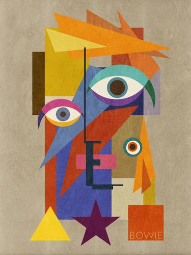 Print of Cubism Pop Culture/Celebrity Printmaking by Jack Smith