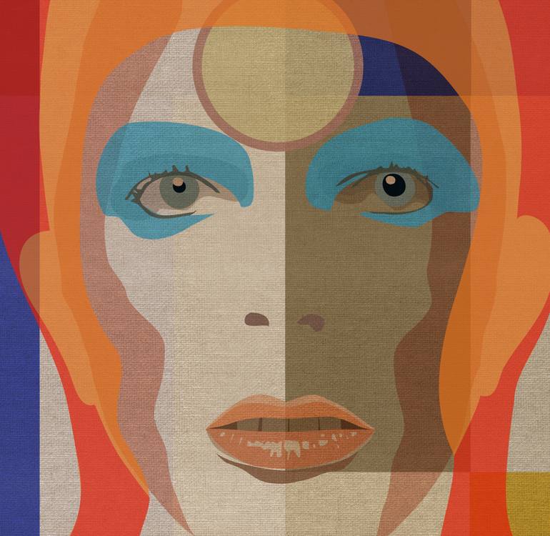Original Art Deco Pop Culture/Celebrity Printmaking by Jack Smith