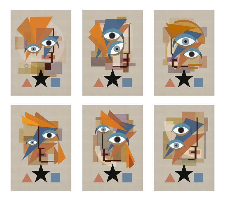 Original Art Deco Pop Culture/Celebrity Printmaking by Jack Smith