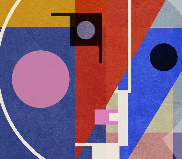Original Art Deco Geometric Mixed Media by Jack Smith