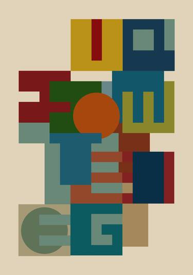 Print of Abstract Geometric Mixed Media by Jack Smith