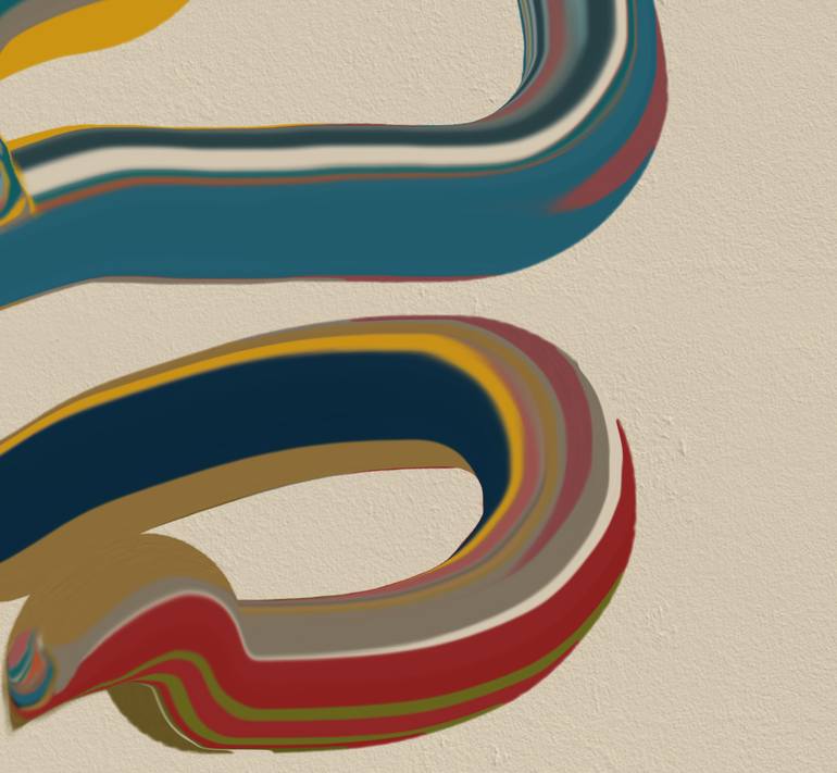 Original Art Deco Abstract Mixed Media by Jack Smith