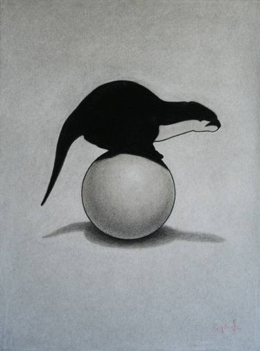 Print of Fine Art Animal Drawings by George Paul Miller