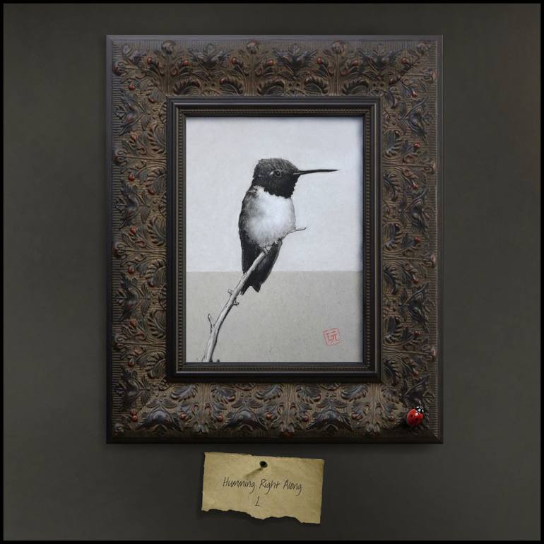 Original Impressionism Animal Drawing by George Paul Miller