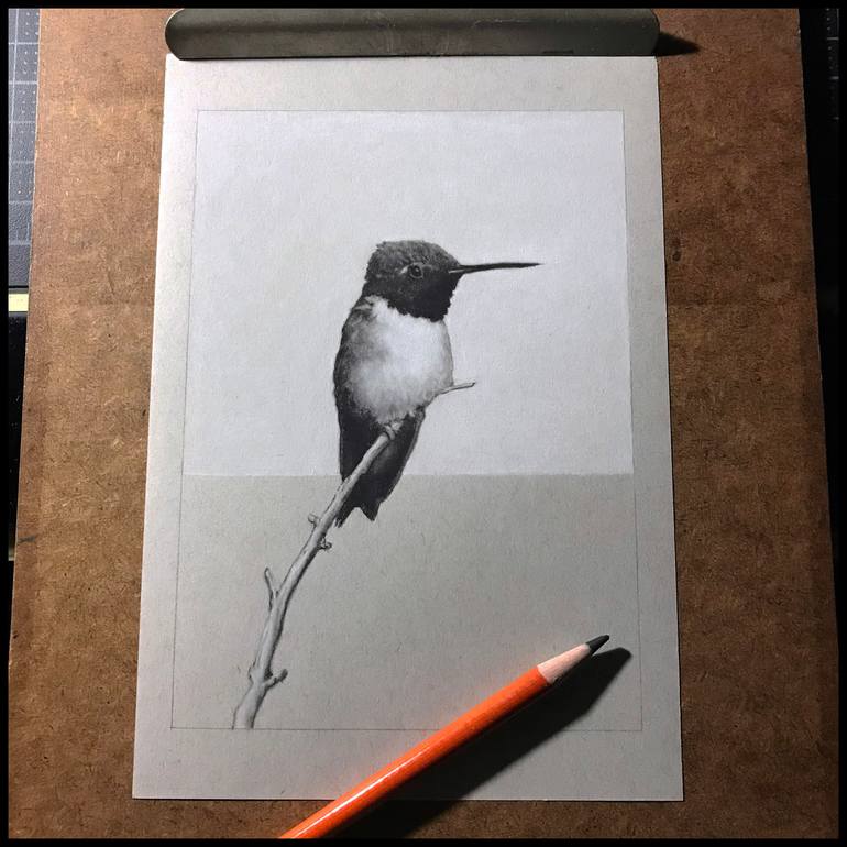 Original Impressionism Animal Drawing by George Paul Miller