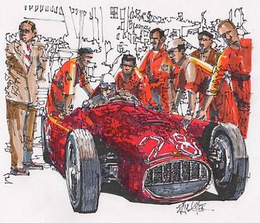Alberto Ascari, Lancia, 1955, Grand Prix of Monaco thumb