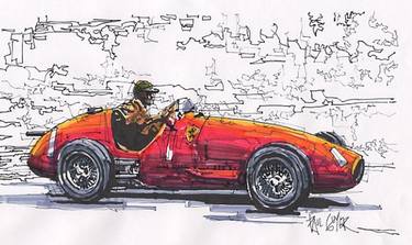 Print of Automobile Drawings by Paul Guyer