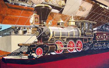 Print of Realism Train Paintings by Paul Guyer