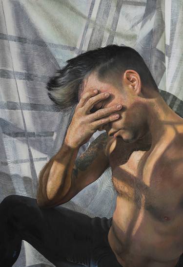 Original Figurative Portrait Paintings by Mark Mulholland