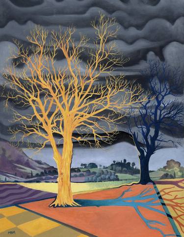 Print of Surrealism Landscape Paintings by Mark Mulholland