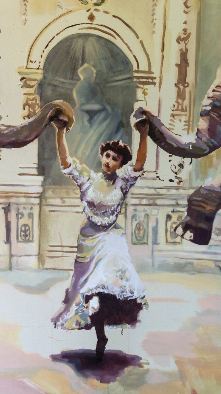Original Art Nouveau Women Painting by Andy Allen
