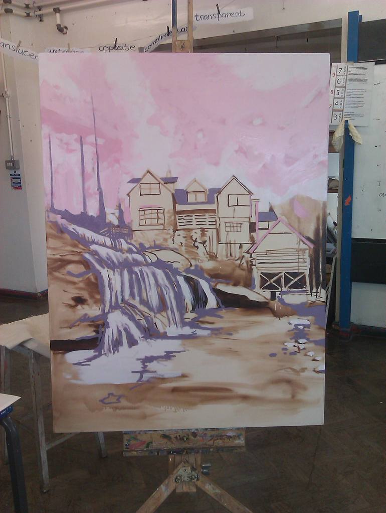 Original Figurative Architecture Painting by Andy Allen