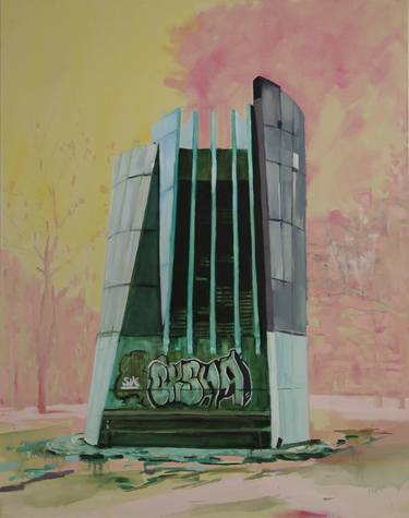 Original Figurative Architecture Paintings by Andy Allen
