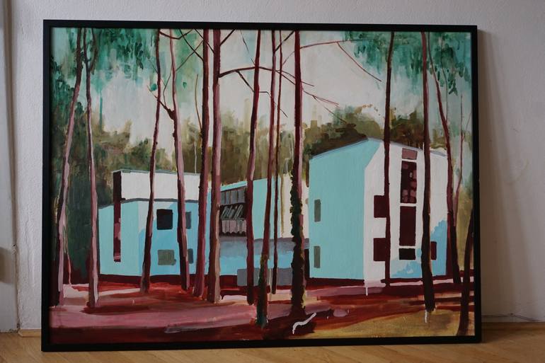 Original Figurative Architecture Painting by Andy Allen