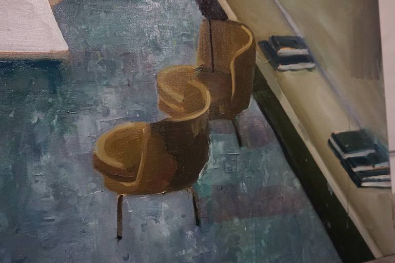 Original Figurative Interiors Painting by Andy Allen
