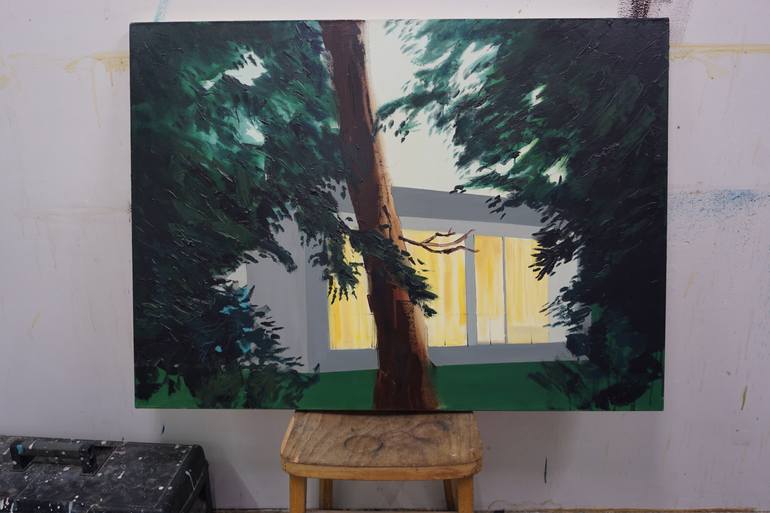 Original Figurative Architecture Painting by Andy Allen