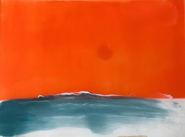 Original Abstract Expressionism Seascape Paintings by Andrea Haberstolz