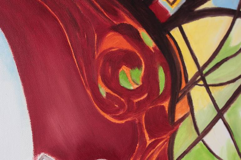 Original Surrealism People Painting by Serge Ra