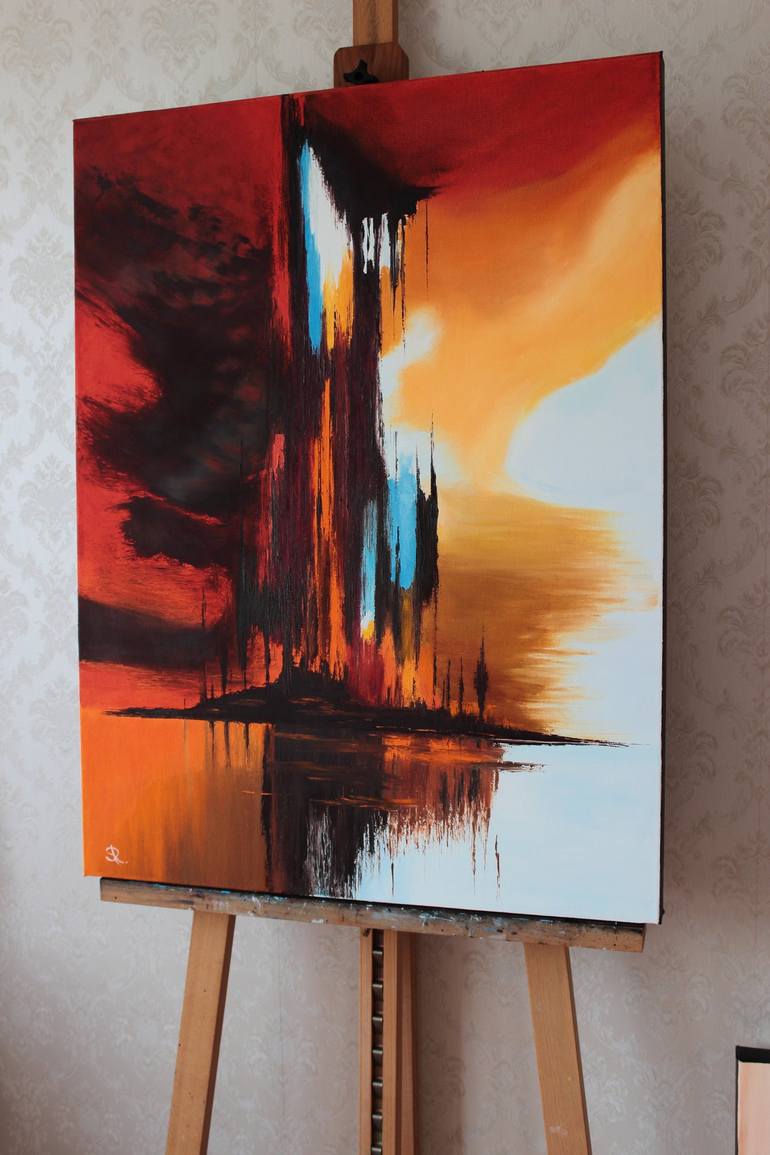 Original Abstract Painting by Serge Ra