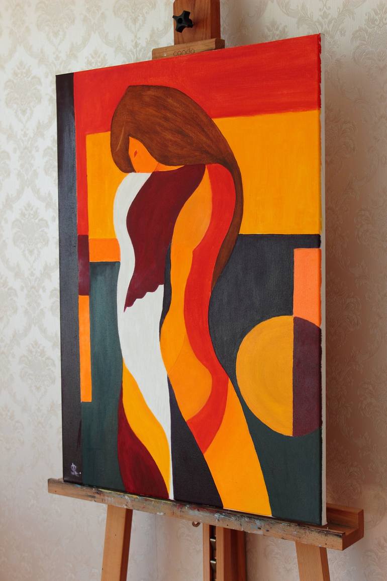 Original Women Painting by Serge Ra