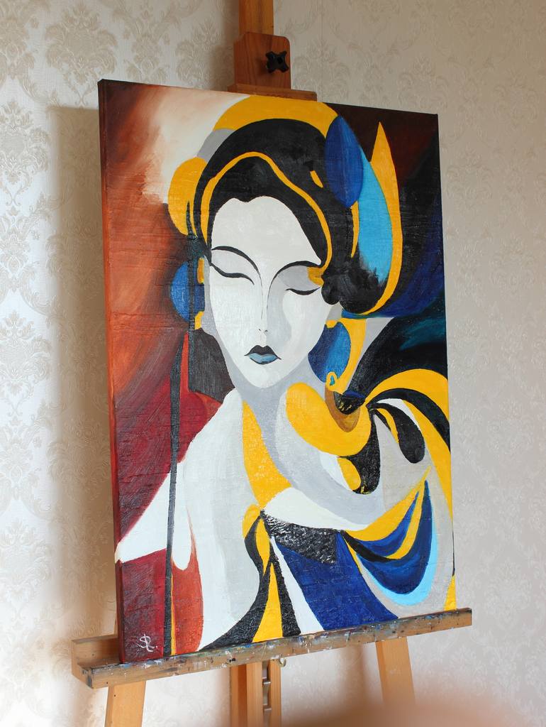 Original Figurative Women Painting by Serge Ra