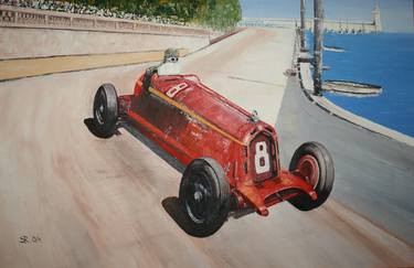 Print of Automobile Paintings by Serge Ra