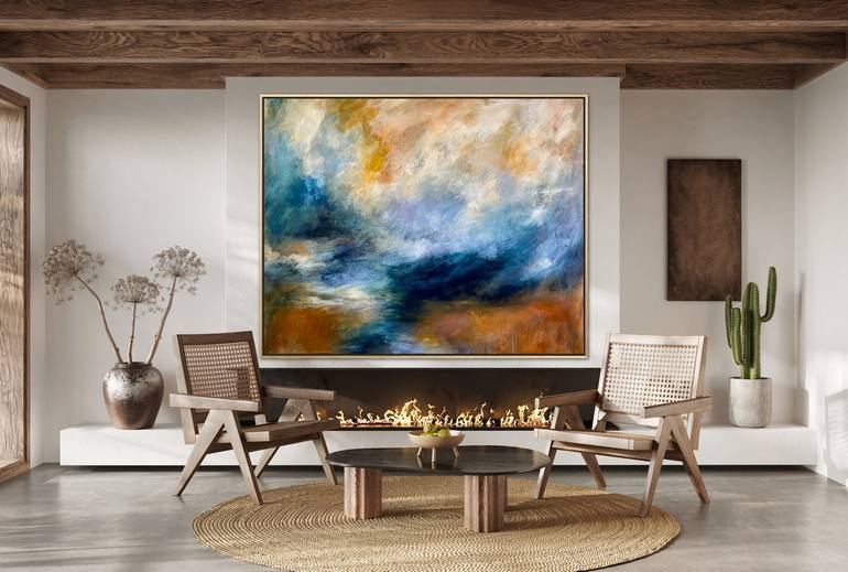 Original Abstract Expressionism Abstract Painting by Melanie Biehle