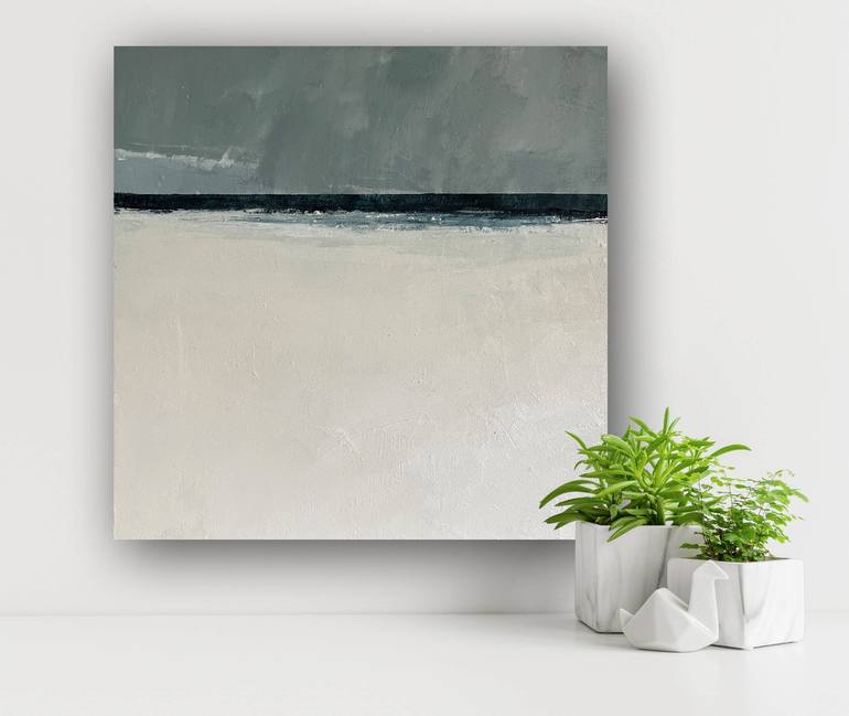 Original Abstract Beach Painting by Melanie Biehle