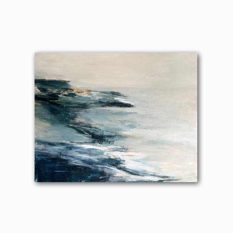 Original Abstract Beach Painting by Melanie Biehle