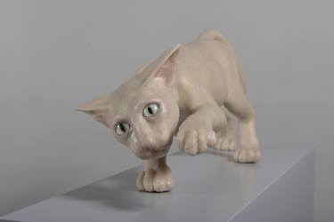 Original Cats Sculpture by Mārtiņš Rozenfelds