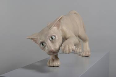 Original Figurative Cats Sculpture by MāRtiņš Rozenfelds
