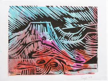 Print of Expressionism Nature Printmaking by Sheila Wright