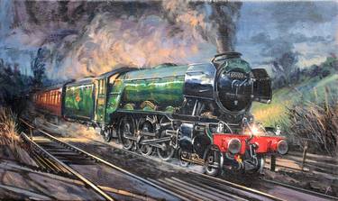 Print of Train Paintings by Paul Simmons